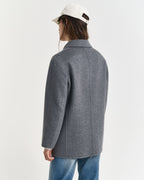 Handstitched Detail Pea Coat