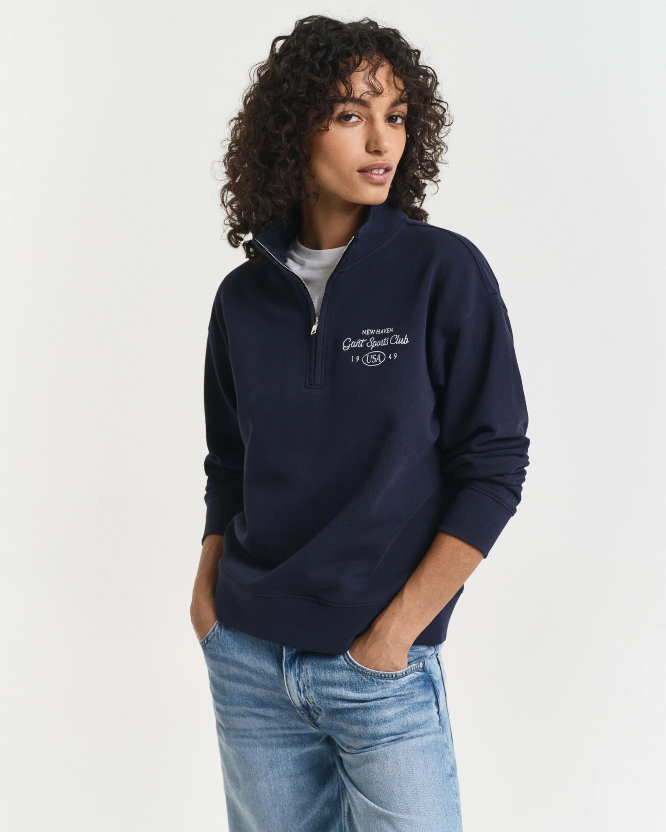 Graphic Half-Zip Sweatshirt