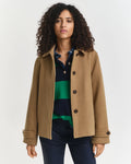 The Camel Wool Blend Short Car Coat