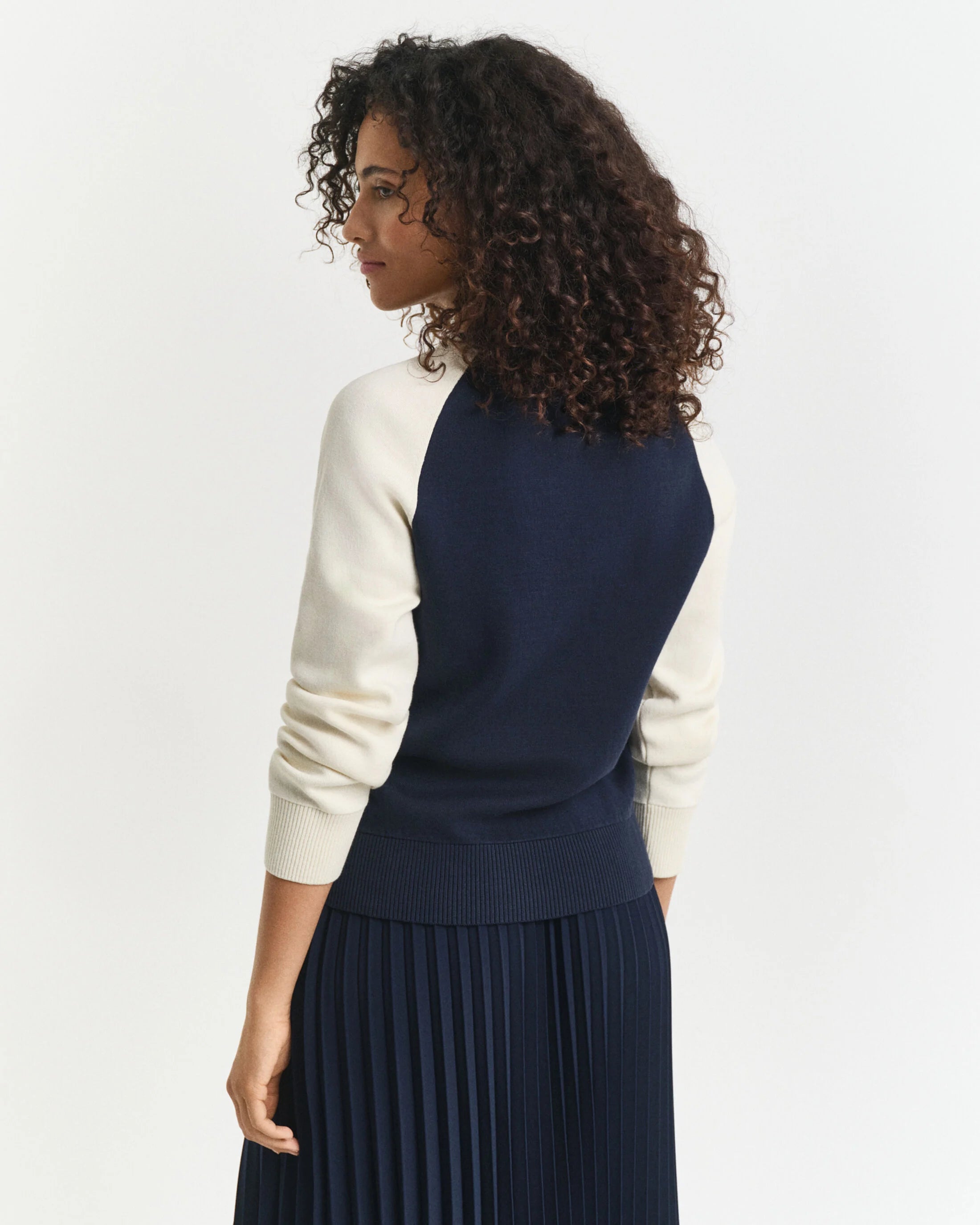 The Color Blocked Crew Neck Sweater