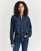 Relaxed Fit Indigo Shirt