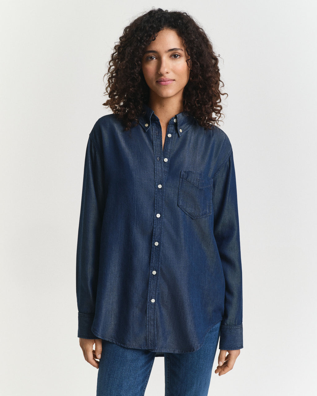 Relaxed Fit Indigo Shirt