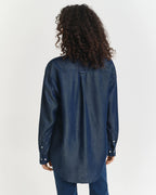 Relaxed Fit Indigo Shirt