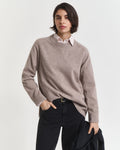 Soft Wool Cashmere Blend Crew Neck Sweater