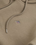 The Shield Taupe Hoodie