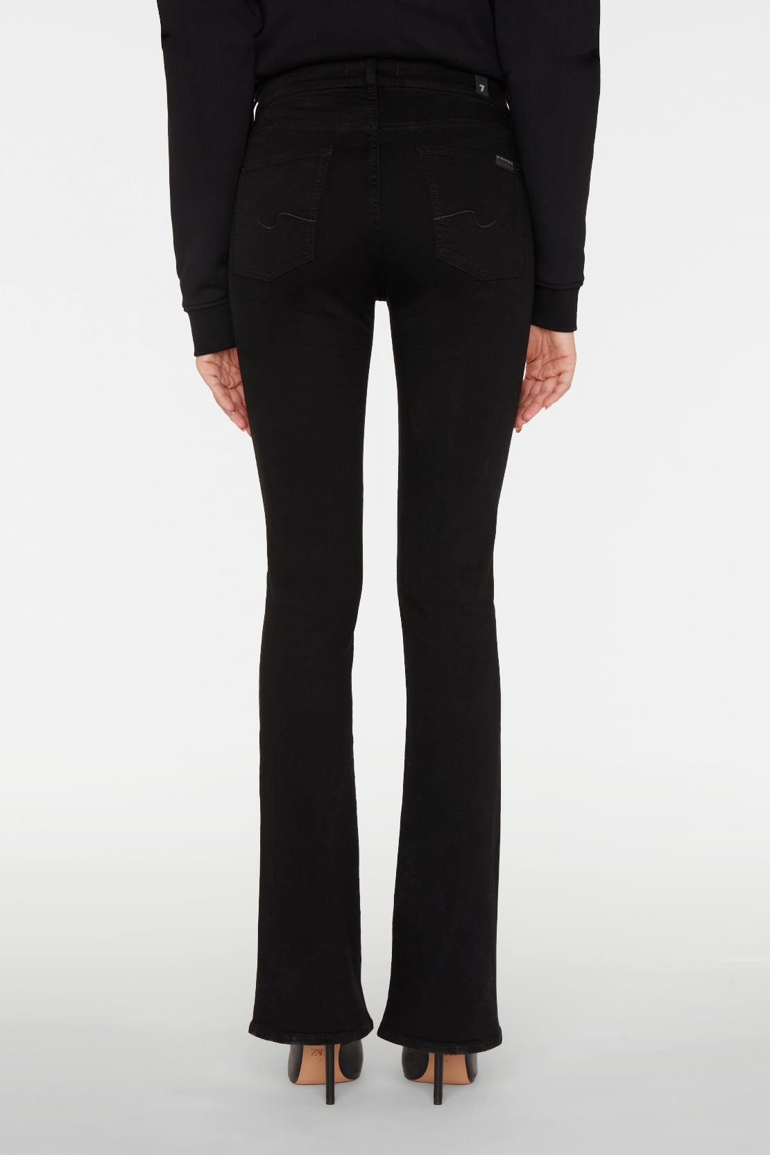 The Bootcut Rinsed Black Jeans