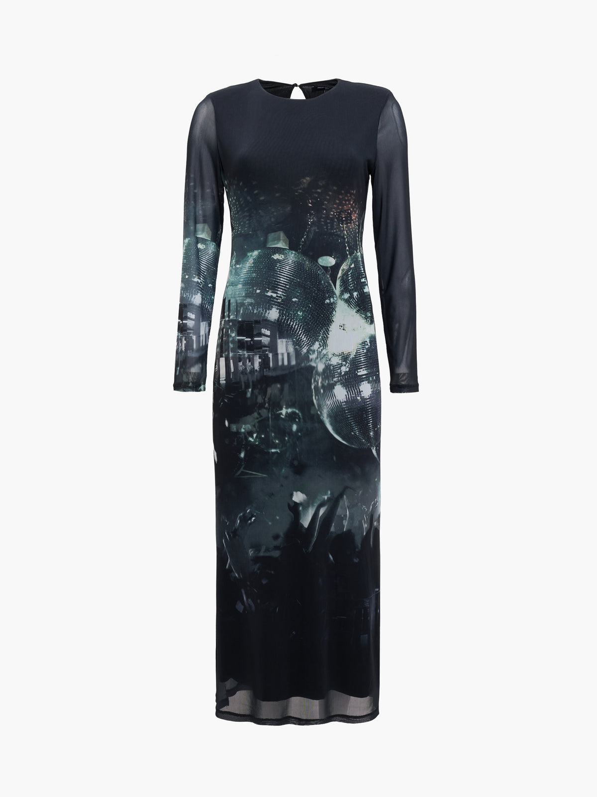 Margot Lyra Mesh Disco Midi Dress