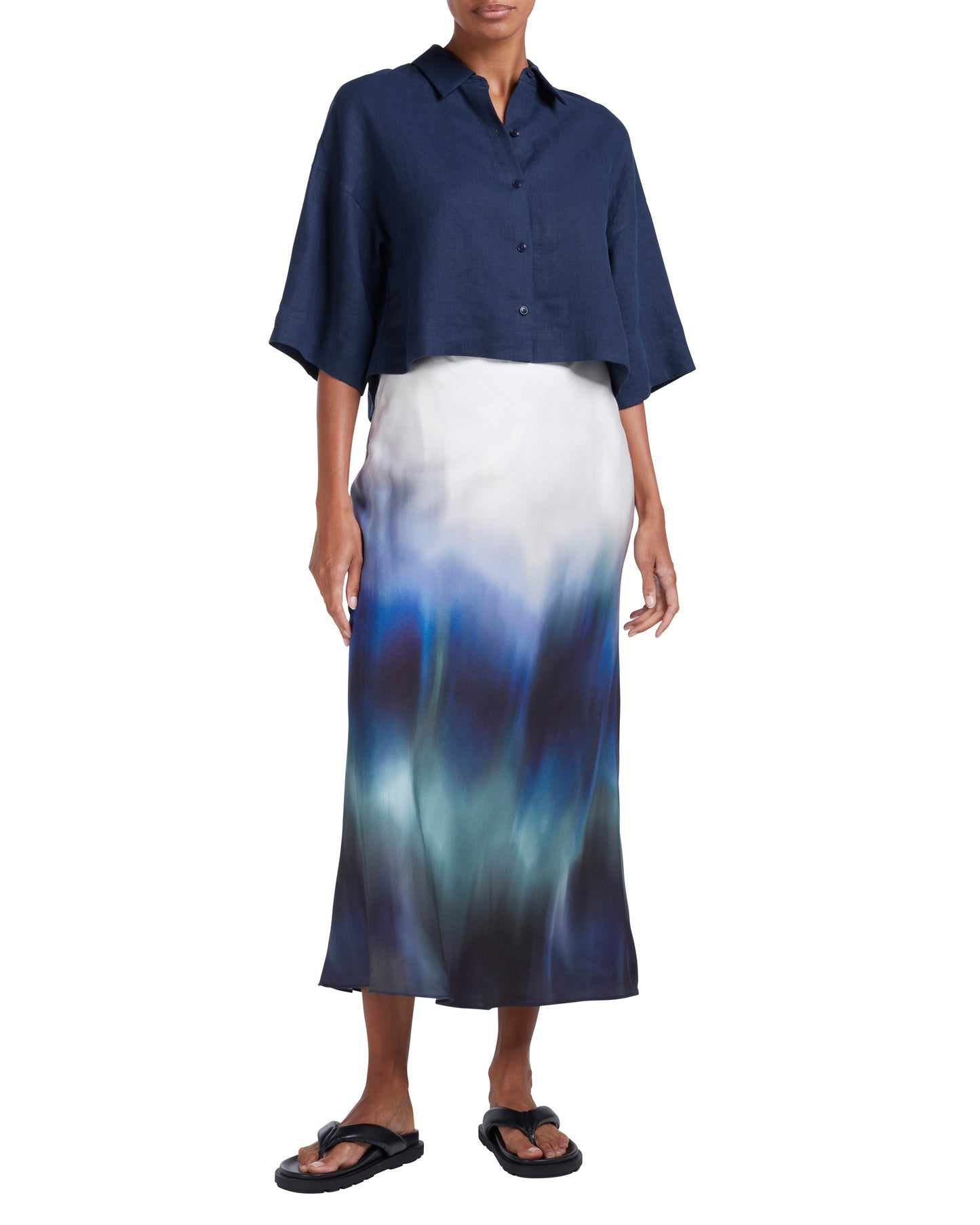 ATSUII - Ombre Midi Skirt