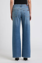 The STOVEPIPE Straight Oceanstone Wide Jeans
