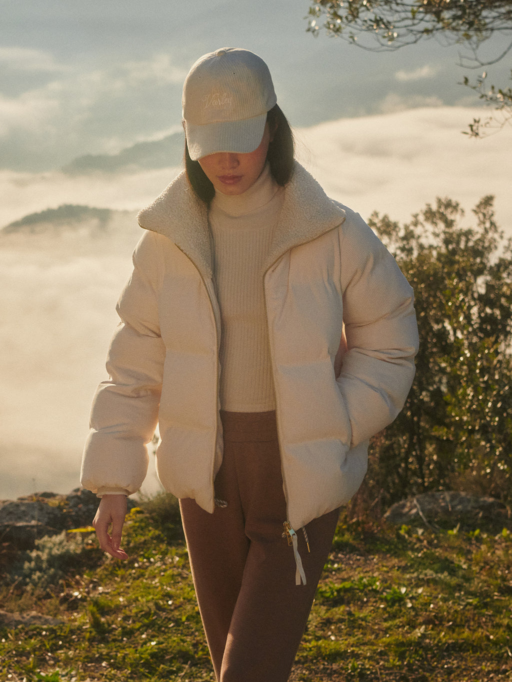 The Brackley Cord Puffer Jacket