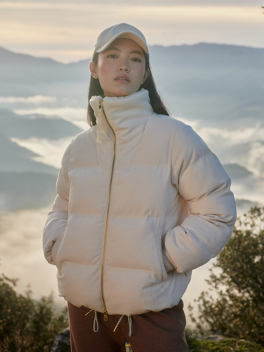 The Brackley Cord Puffer Jacket