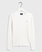 Cotton Cable Crew Eggshell