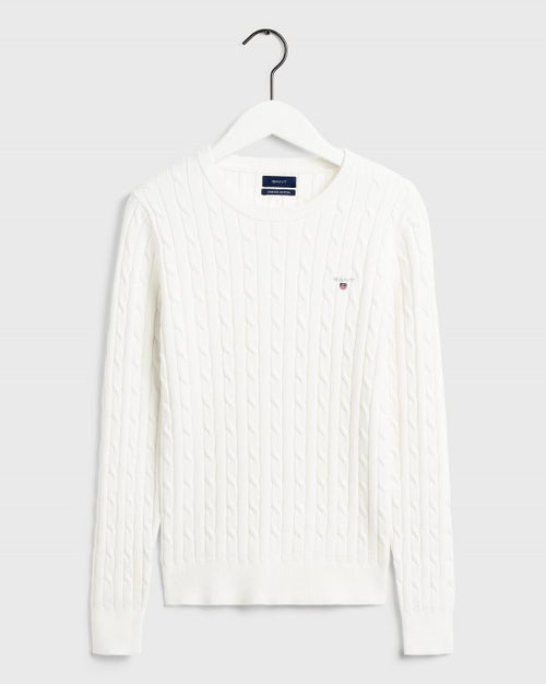Cotton Cable Crew Eggshell