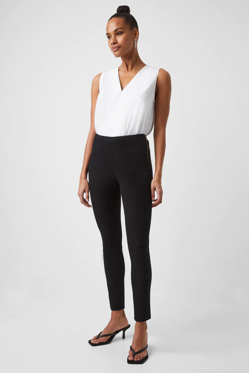 Street Twill Skinny Black Jegging Style Trousers