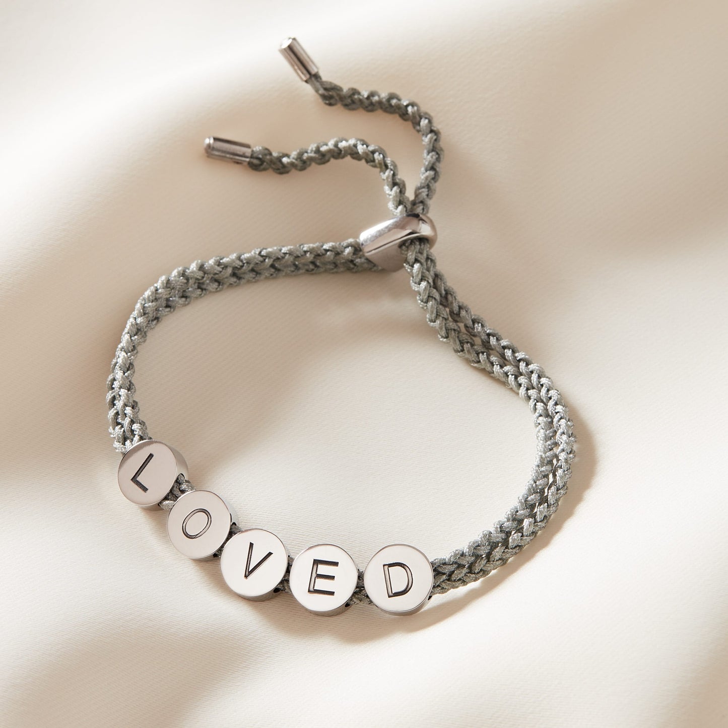‘Loved’ Bead Rope Bracelet